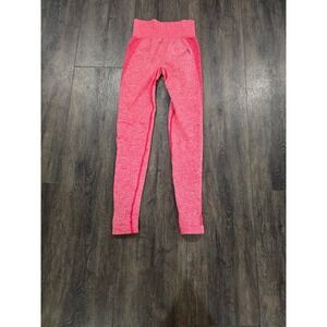 Gymshark Vital Seamless Leggings Pink Marl High Waisted Activewear Womens Small